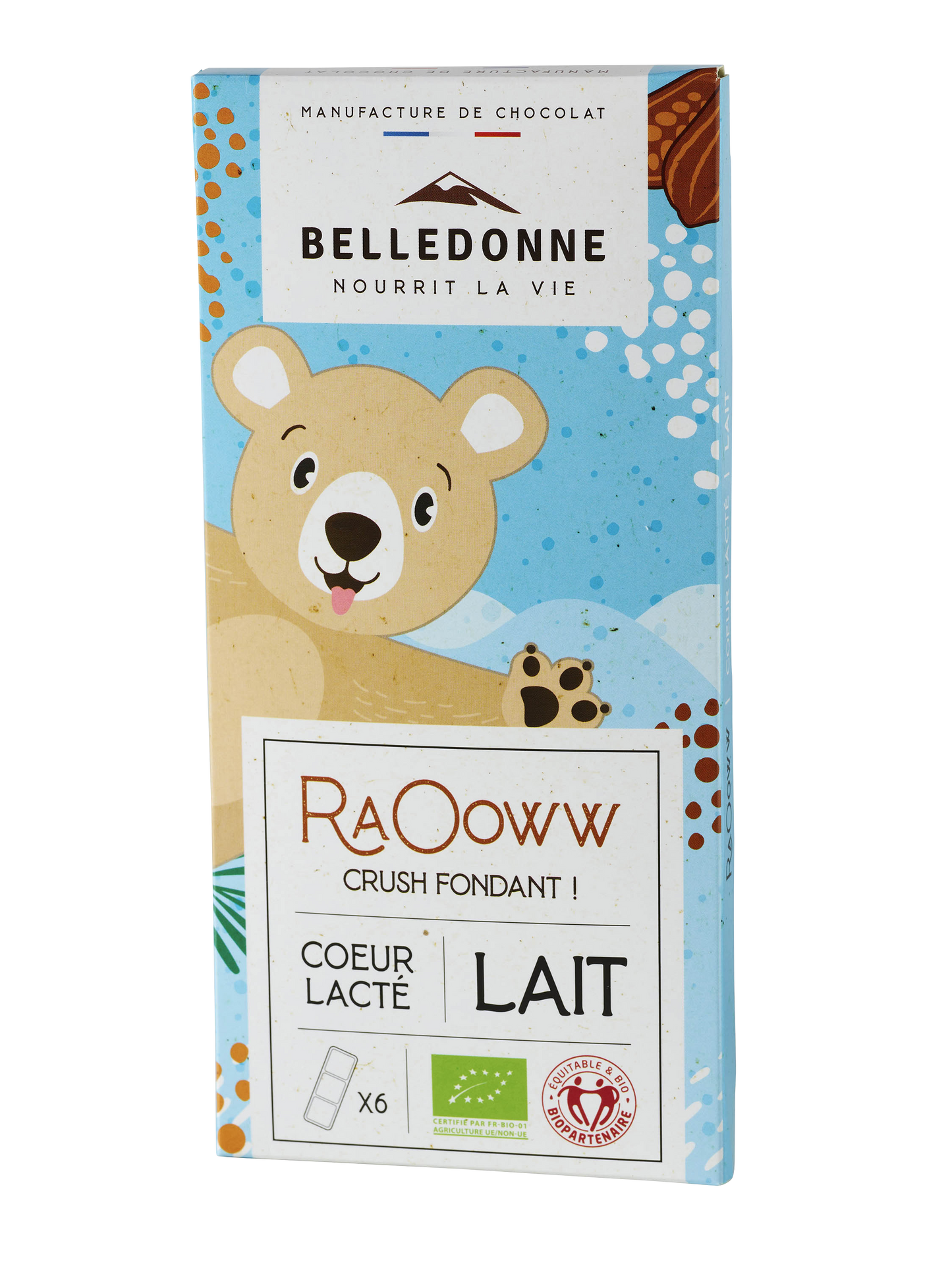 Tablette enfant - chocolat au lait coeur lacté - 80 g