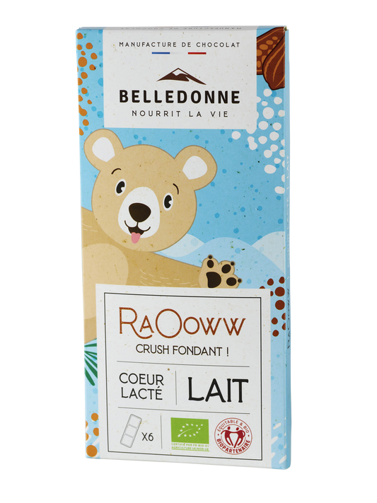 Tablette enfant - chocolat au lait coeur lacté - 80 g