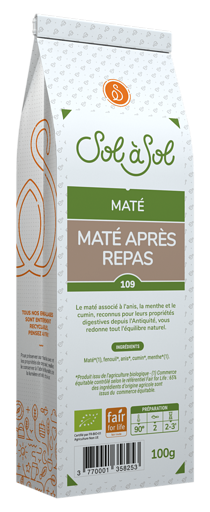 100g - Maté après repas bio - Sol à Sol