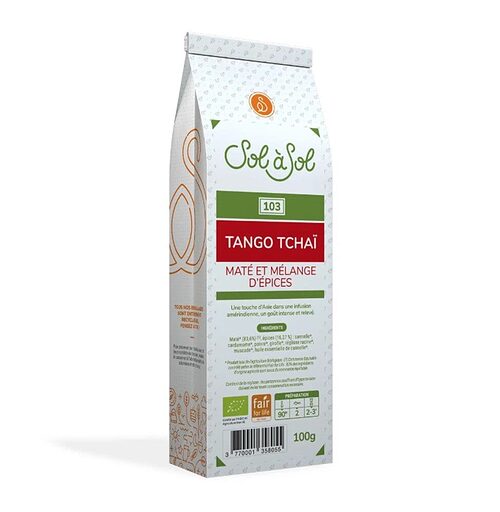 100g - Maté Tango Tchaï / Epices bio - Sol à Sol