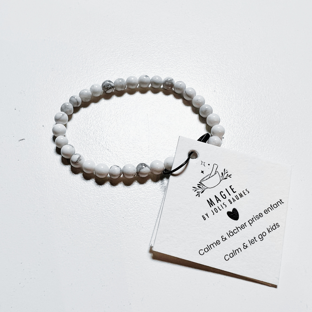 Bracelet enfant calme et lâcher prise howlite