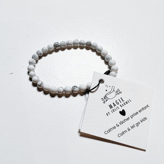 Bracelet enfant calme et lâcher prise howlite