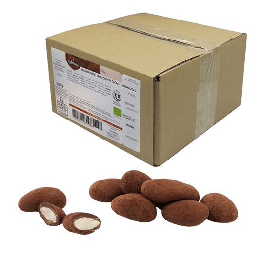 Amandes chocolat lait poudrée cacao bio Vrac - 2 kg