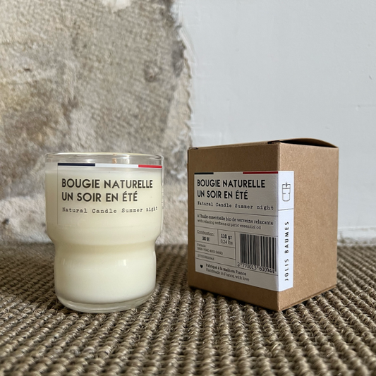 Bougie naturelle un soir en été - 110 g