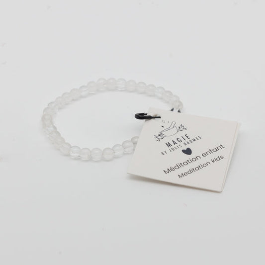 Bracelet enfant méditation cristal de roche